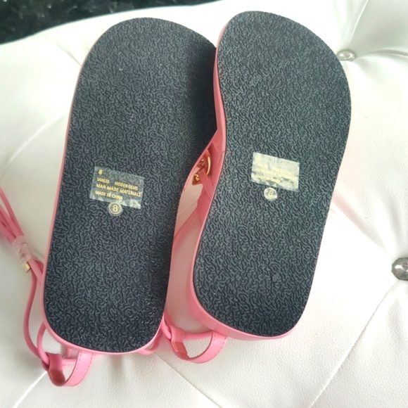 Pink gladiator chain lace up sandals - Picture 12 of 12